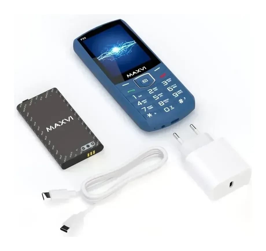 Мобильный телефон Maxvi P33 (маренго)