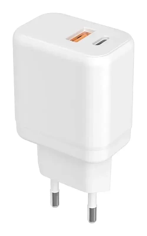 Адаптер питания сетевой Фаза PA-20AС-wh 20Вт USB-A Type-C / 5048805 (белый)