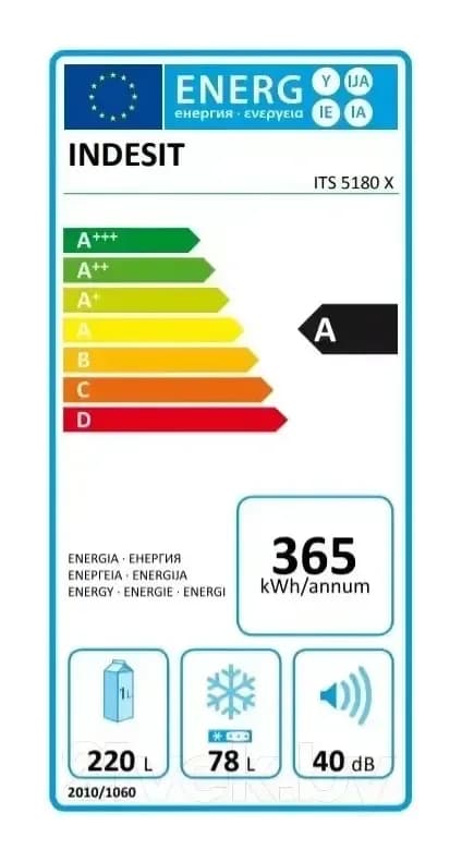 Холодильник с морозильником Indesit ITS 5180 NG