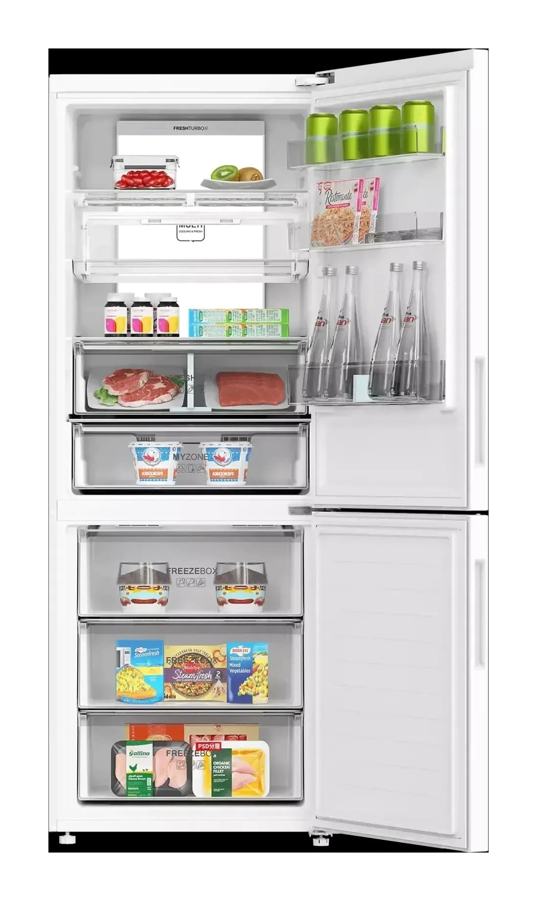 Холодильник с морозильником Haier C4F744CWGU1