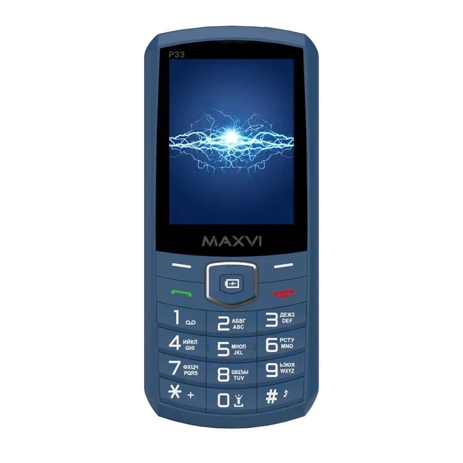 Мобильный телефон Maxvi P33 (маренго)