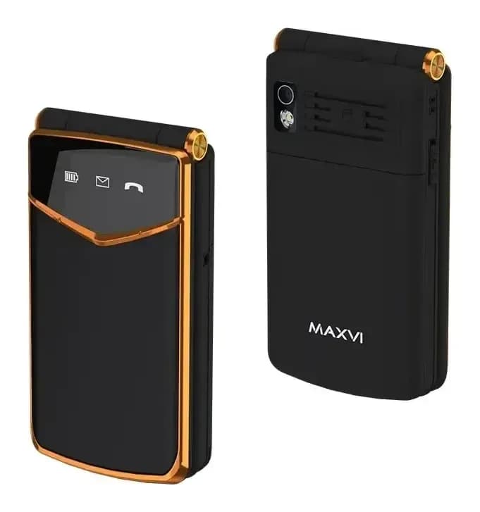 Мобильный телефон Maxvi E11 (черный/золото)