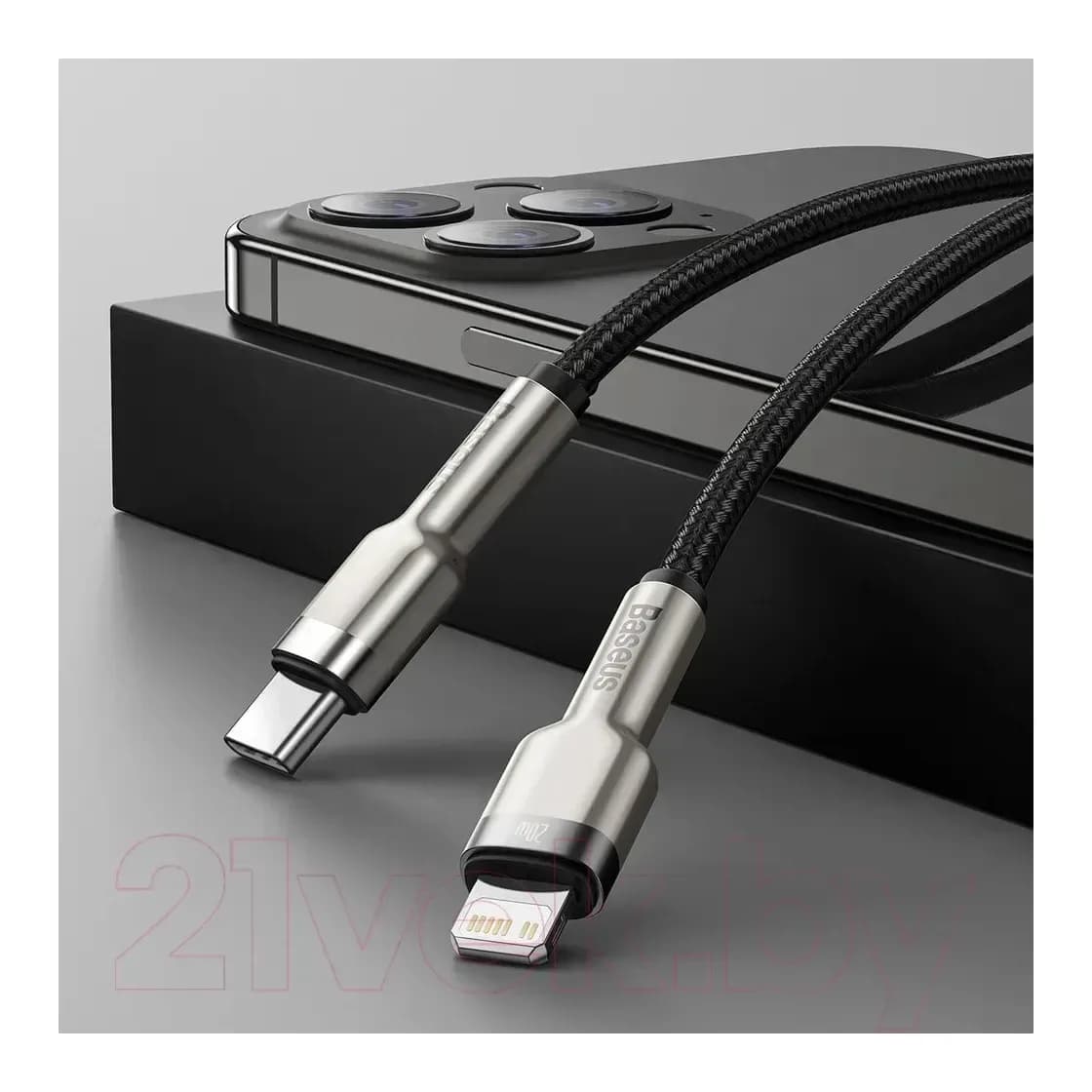 Зарядный кабель Baseus Lightning - USB Type-C / CATLJK-A01 (1м, черный)