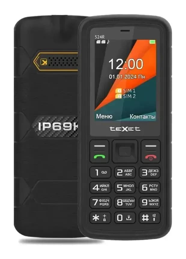 Мобильный телефон Texet TM-524R (черный)
