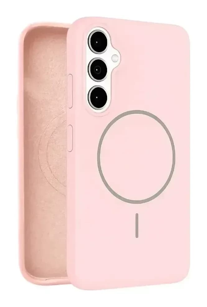 Чехол-накладка Bingo Silicone Magnetic для Samsung S25+ (пудровый)