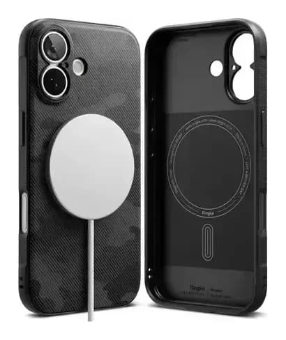 Чехол-накладка Ringke Onyx Magnetic для Iphone 17 (Camo Black)