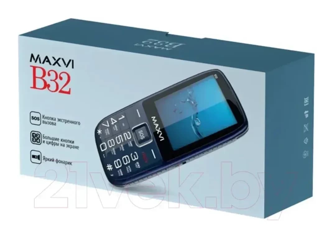 Мобильный телефон Maxvi B32 (черный)
