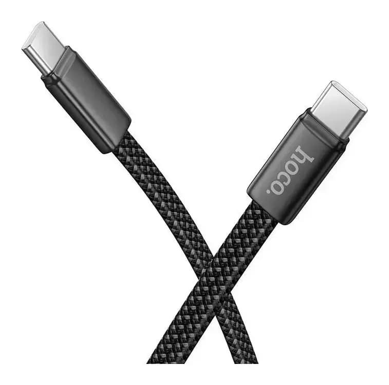 Зарядный кабель Hoco X125 Type-C to Type-C (1м, черный)