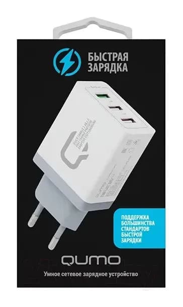 Адаптер питания сетевой Qumo Charger 0019 / Q23714 (белый)
