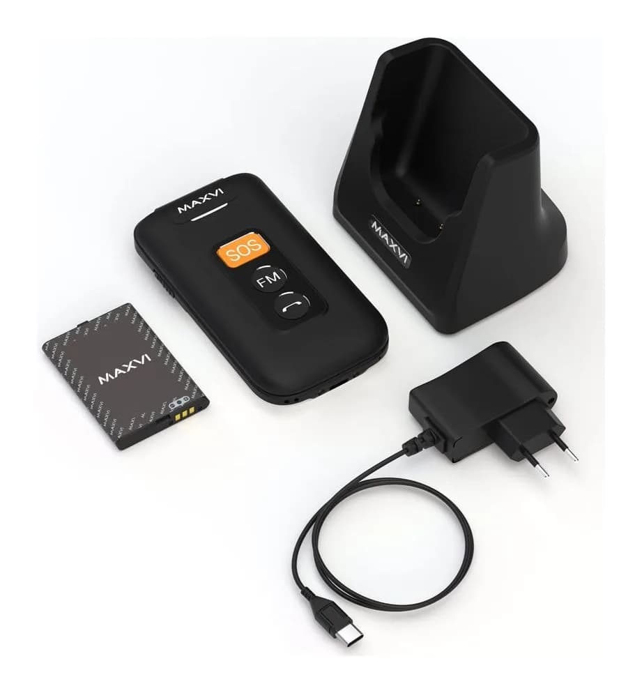 Мобильный телефон Maxvi E5 up (черный)