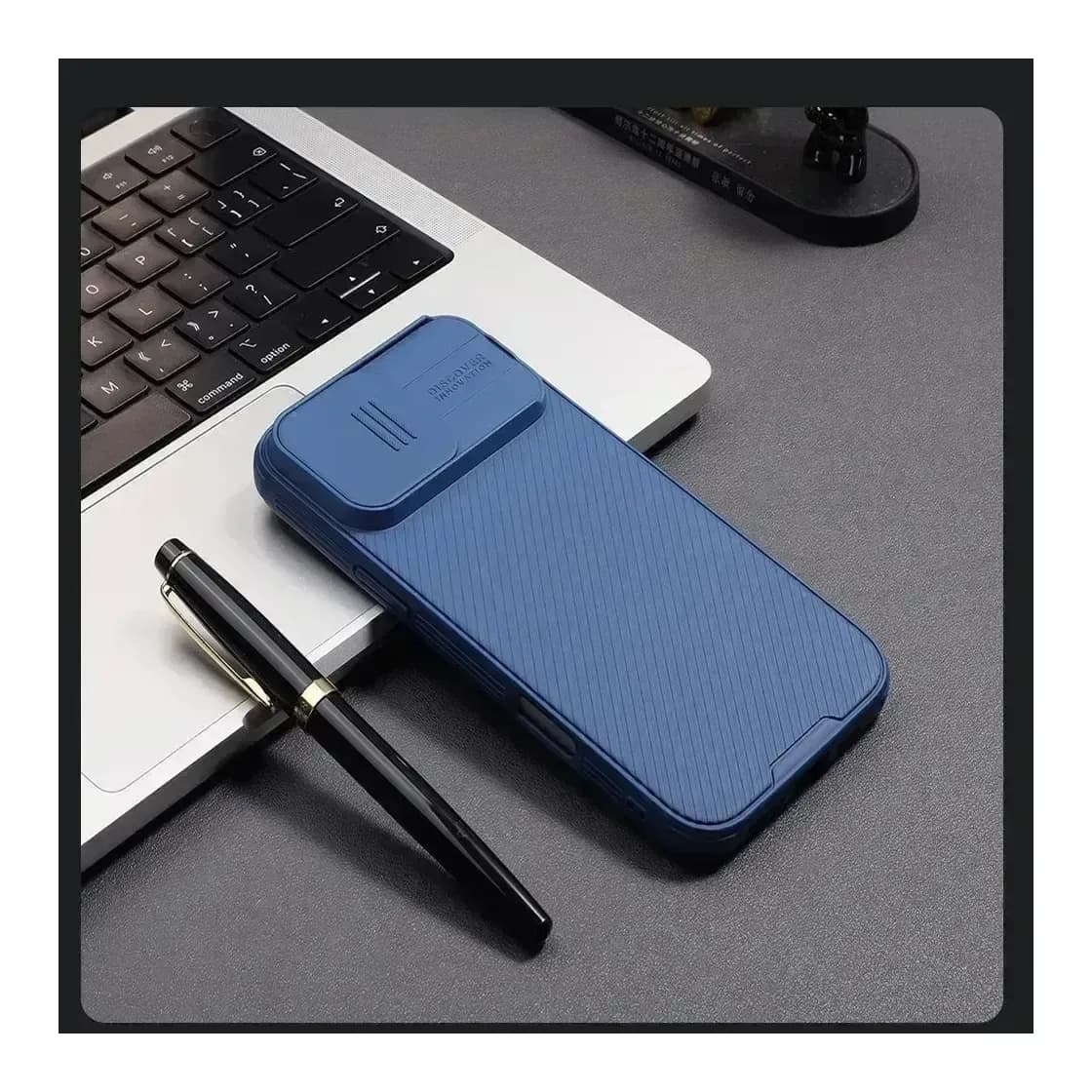 Чехол-накладка Nillkin CamShield Pro для iPhone 16 Pro Max (синий)