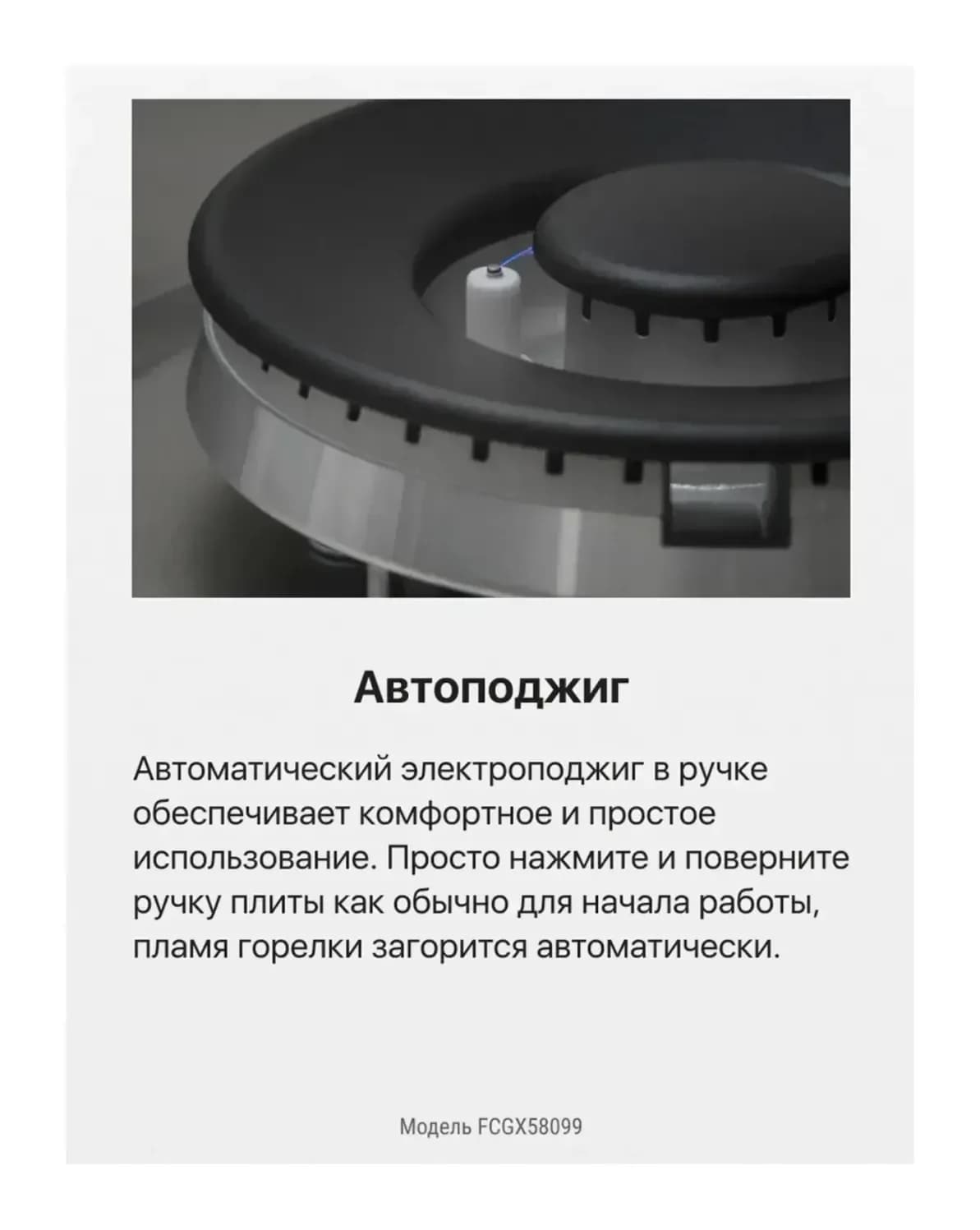 Плита газовая Hansa FCGX58099