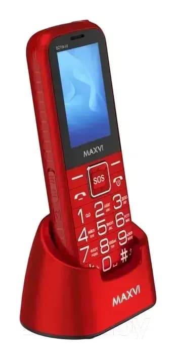Мобильный телефон Maxvi B 21ds up (красный)