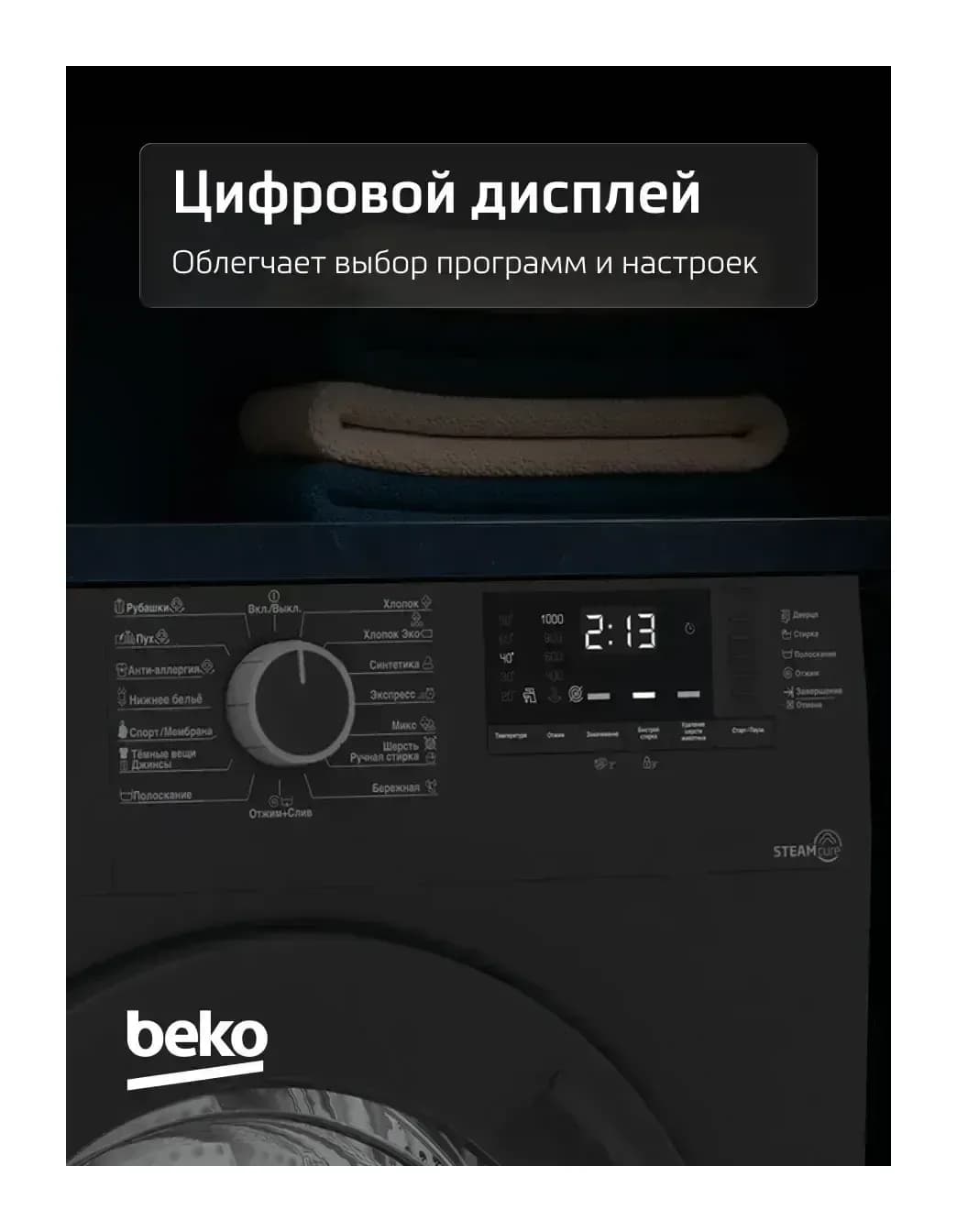 Стиральная машина Beko WSRE6512ZAA