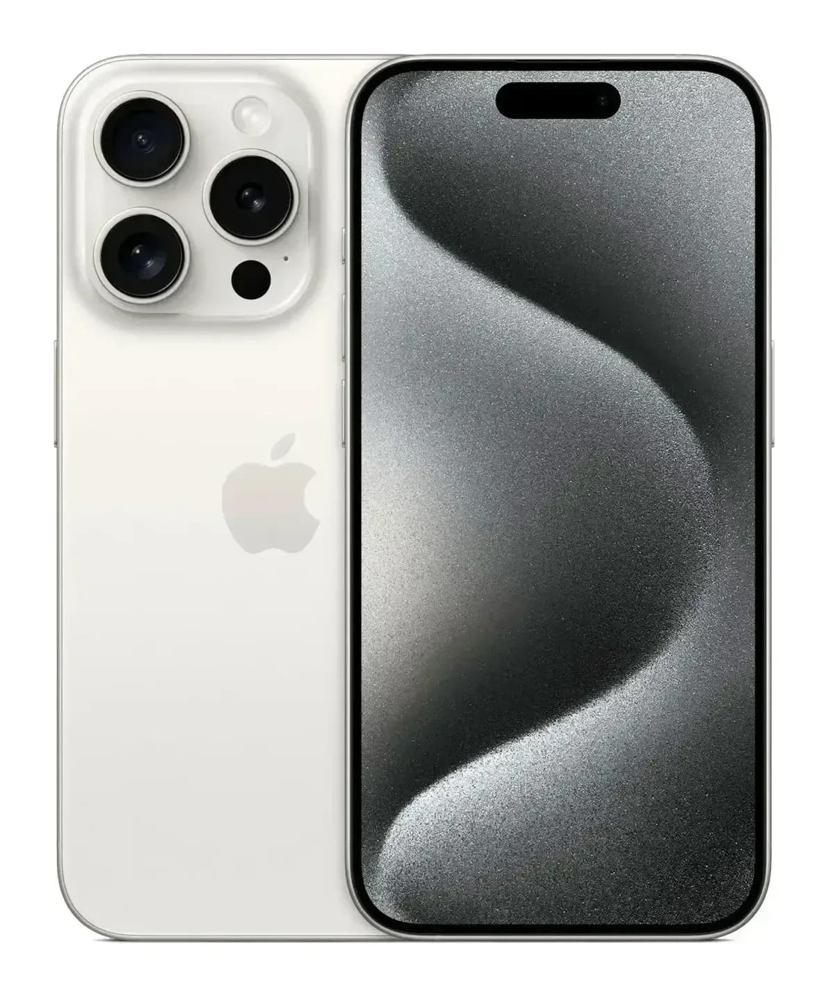 Смартфон восстановленный Apple iPhone 15 Pro 256Gb Rostock грейд А (белый титан)