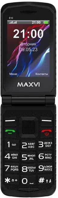 Мобильный телефон Maxvi E 10 (черный)
