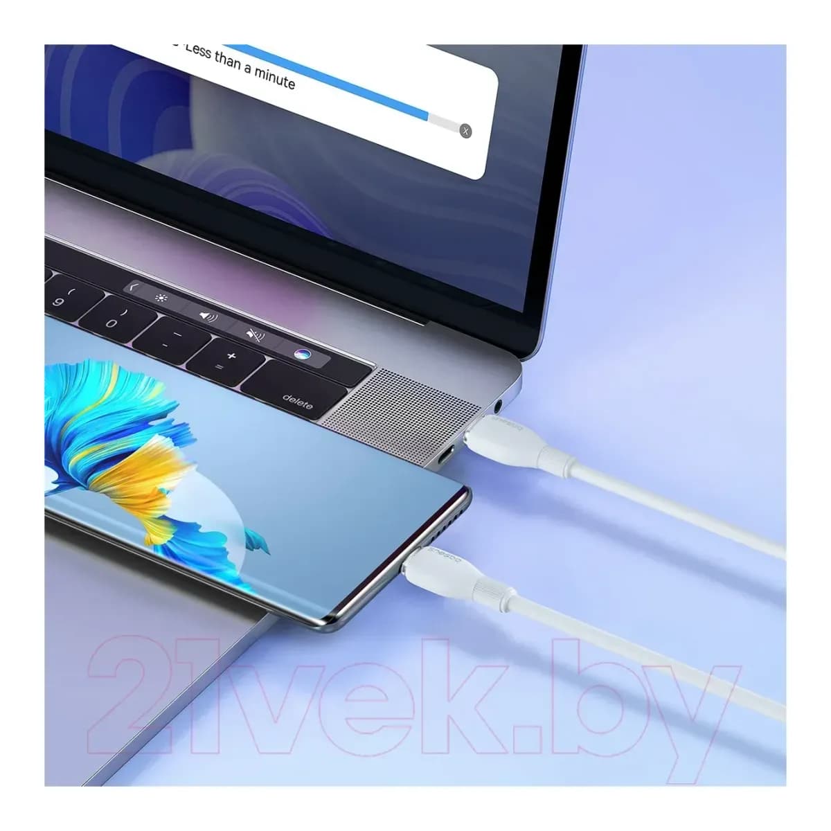Зарядный кабель Baseus Pudding Type-C to Type-C 100W / P10355702221-01 (2м, белый)