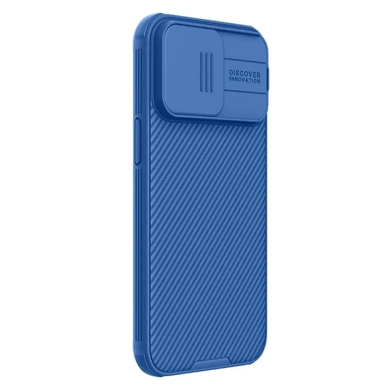 Чехол-накладка Nillkin CamShield Pro для Apple iPhone 15 (синий)