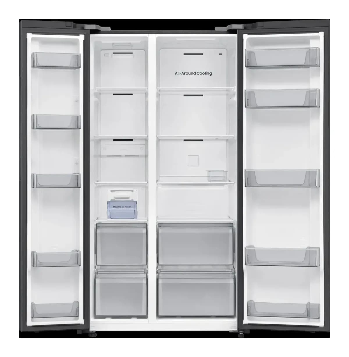 Холодильник с морозильником Samsung RS70F65Q1FWR