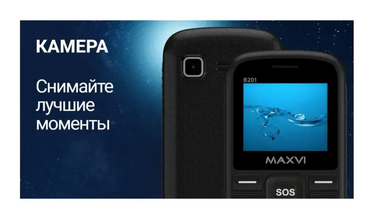 Мобильный телефон Maxvi B201 (черный)