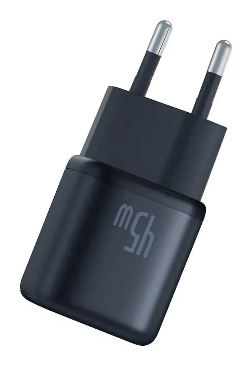 Адаптер питания сетевой Baseus PicoGo 45W EU / P10176800123-00 (черный)