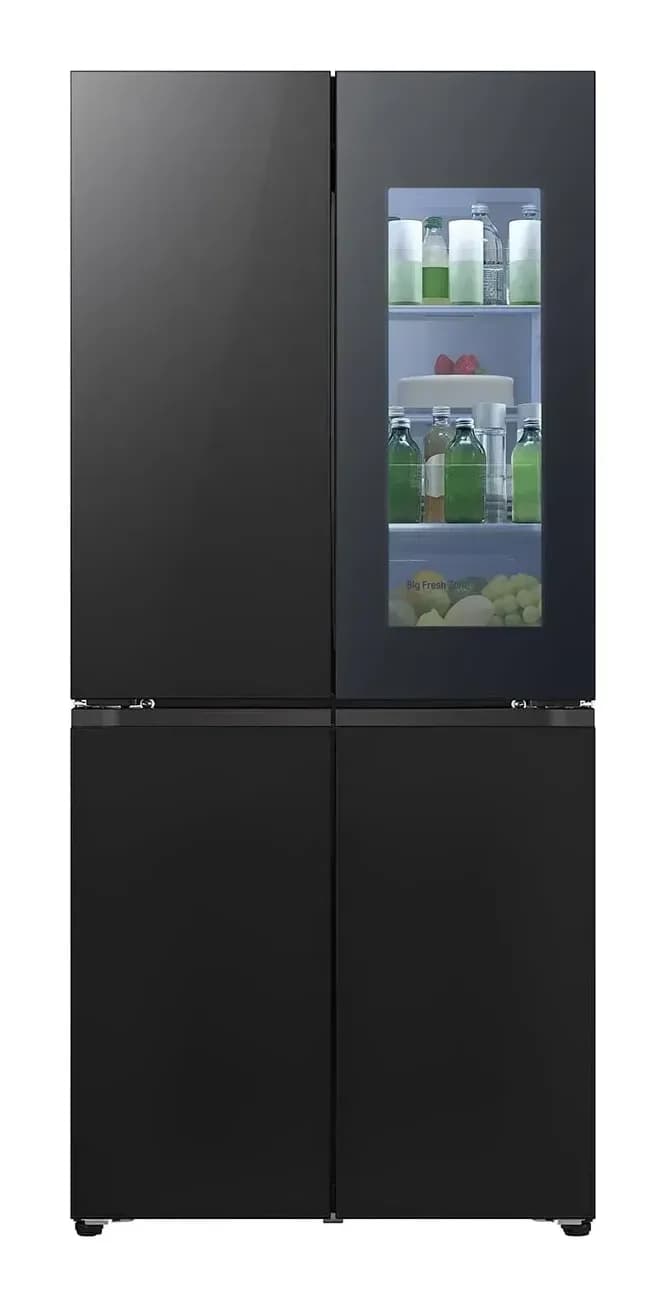 Холодильник с морозильником LG GC-V22FHBBM