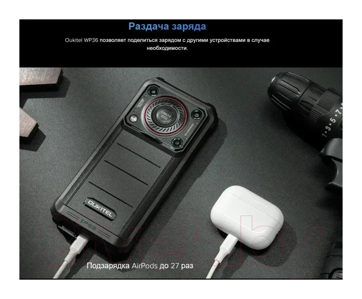 Смартфон Oukitel WP36 (черный)