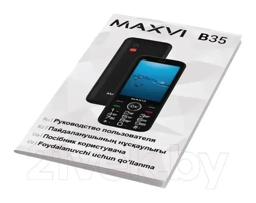Мобильный телефон Maxvi B35 (синий+ЗУ)