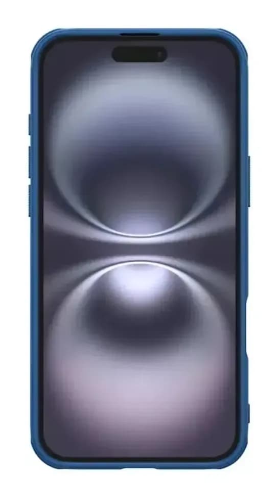 Чехол-накладка Nillkin Super Frosted Shield Pro для iPhone 16 (синий)