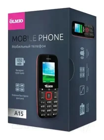 Мобильный телефон Olmio A15 / 043768 (синий)
