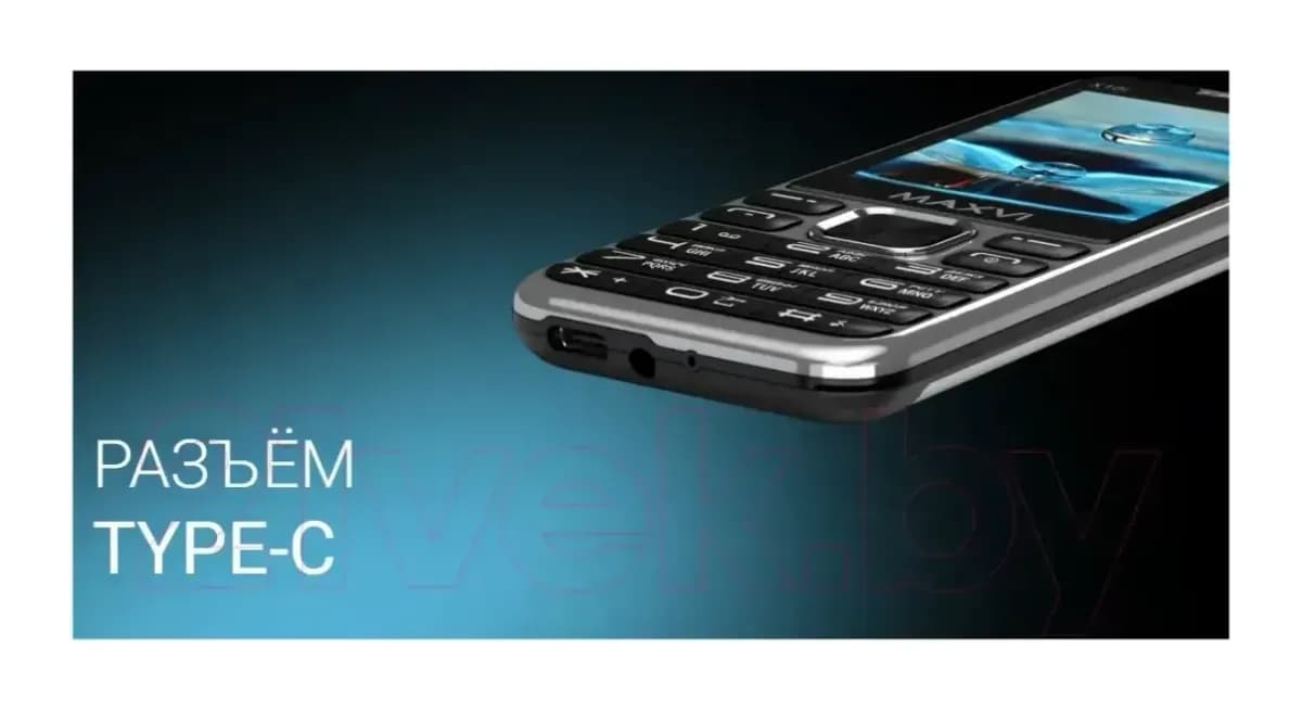 Мобильный телефон Maxvi X10i (металлик/серебристый)