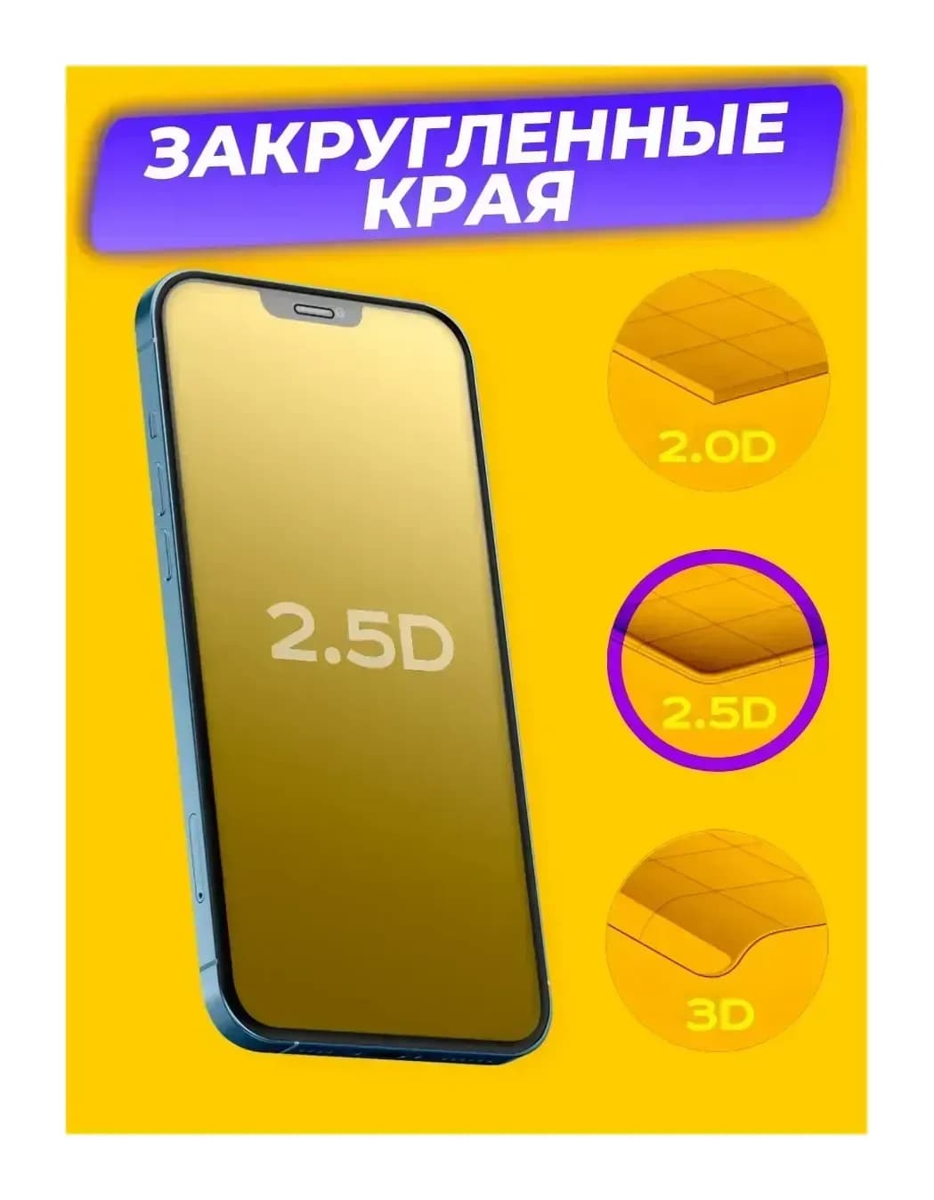 Защитное стекло для телефона Case 3D Premium для iPhone 15 Pro (черный)