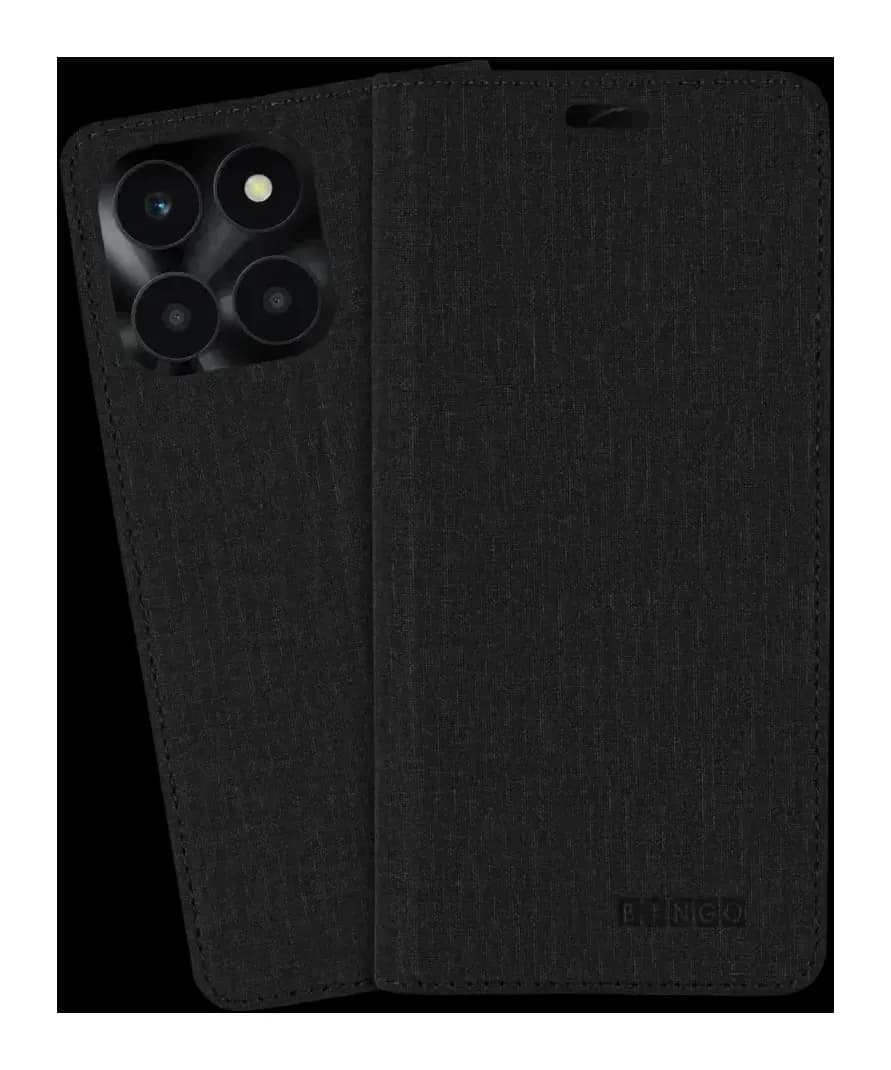 Чехол-книжка Bingo Book для Honor X5b/X5b Plus (черный)