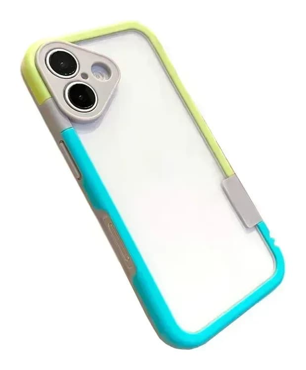 Чехол-накладка G-Case Для iPhone 16 / 6601110762G (голубой/желтый)