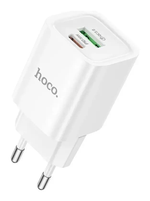 Зарядное устройство сетевое Hoco C149A Charm 30W + кабель (белый)