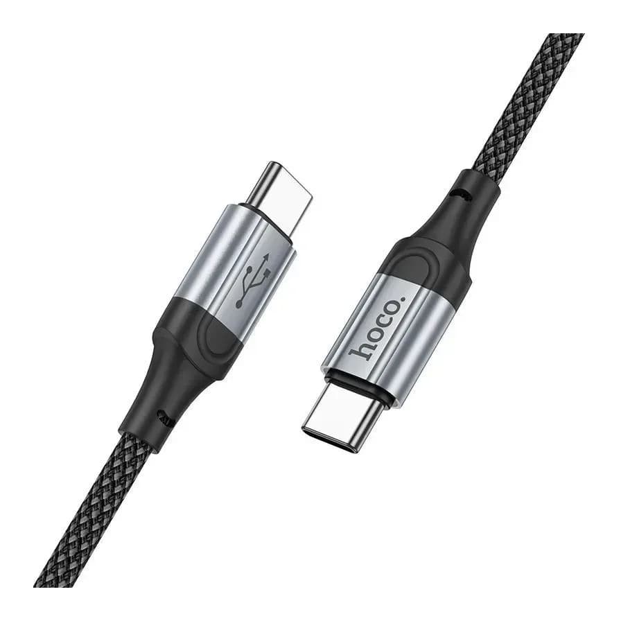 Зарядный кабель Hoco X102 Type-C to Type-C (1м, черный)