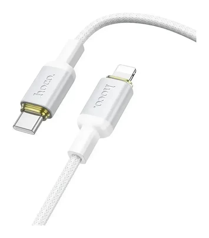 Зарядный кабель Hoco X128 Type-C to Lightning (1м, белый)