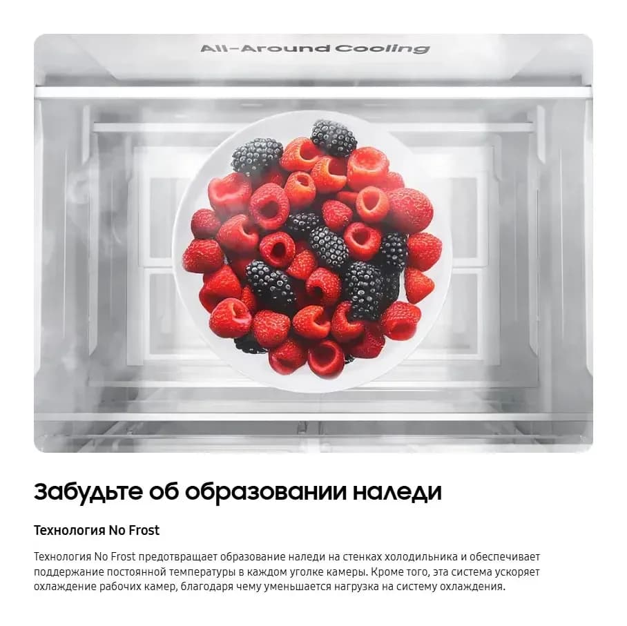 Холодильник с морозильником Samsung RB50DG602EB1WR