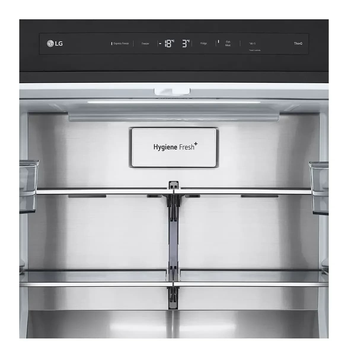 Холодильник с морозильником LG GC-V22FHBBM