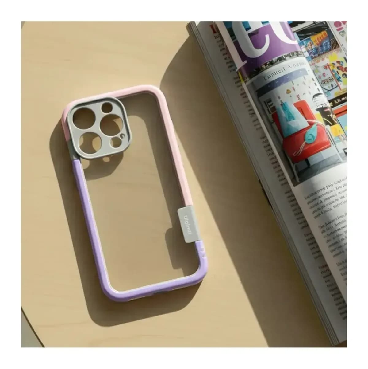 Чехол-накладка G-Case Для iPhone 16 Pro / 6601110764A (фиолетовый/розовый)