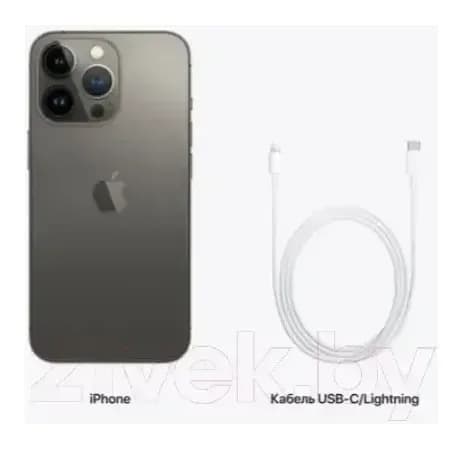 Смартфон восстановленный Apple iPhone 13 Pro 128GB Flip Грейд B (графит)