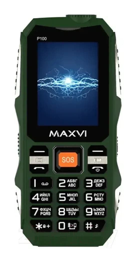 Мобильный телефон Maxvi P100 (зеленый)