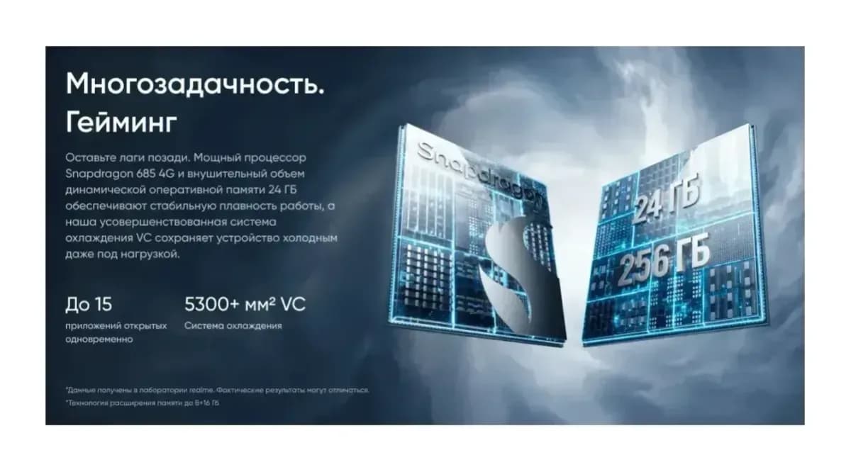 Смартфон Realme C85 6GB/128GB (синий)