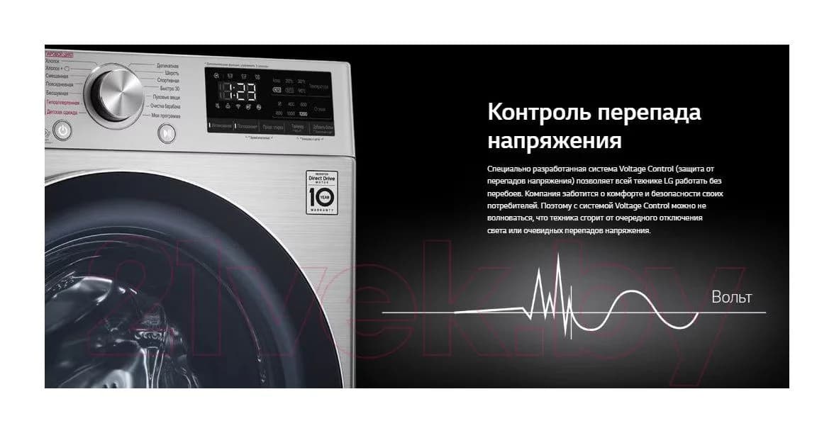 Стирально-сушильная машина LG F2V5GG2S