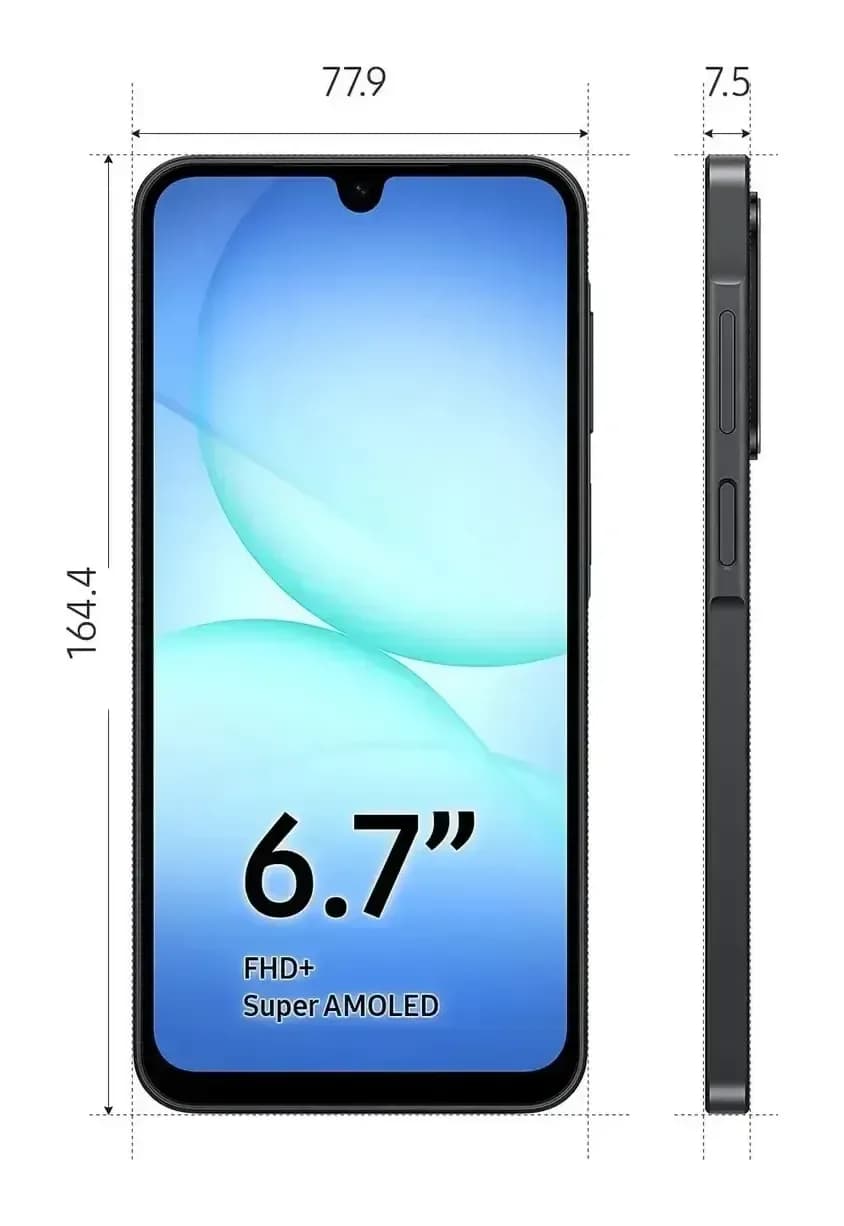 Смартфон Samsung Galaxy A17 8GB/256GB (черный)
