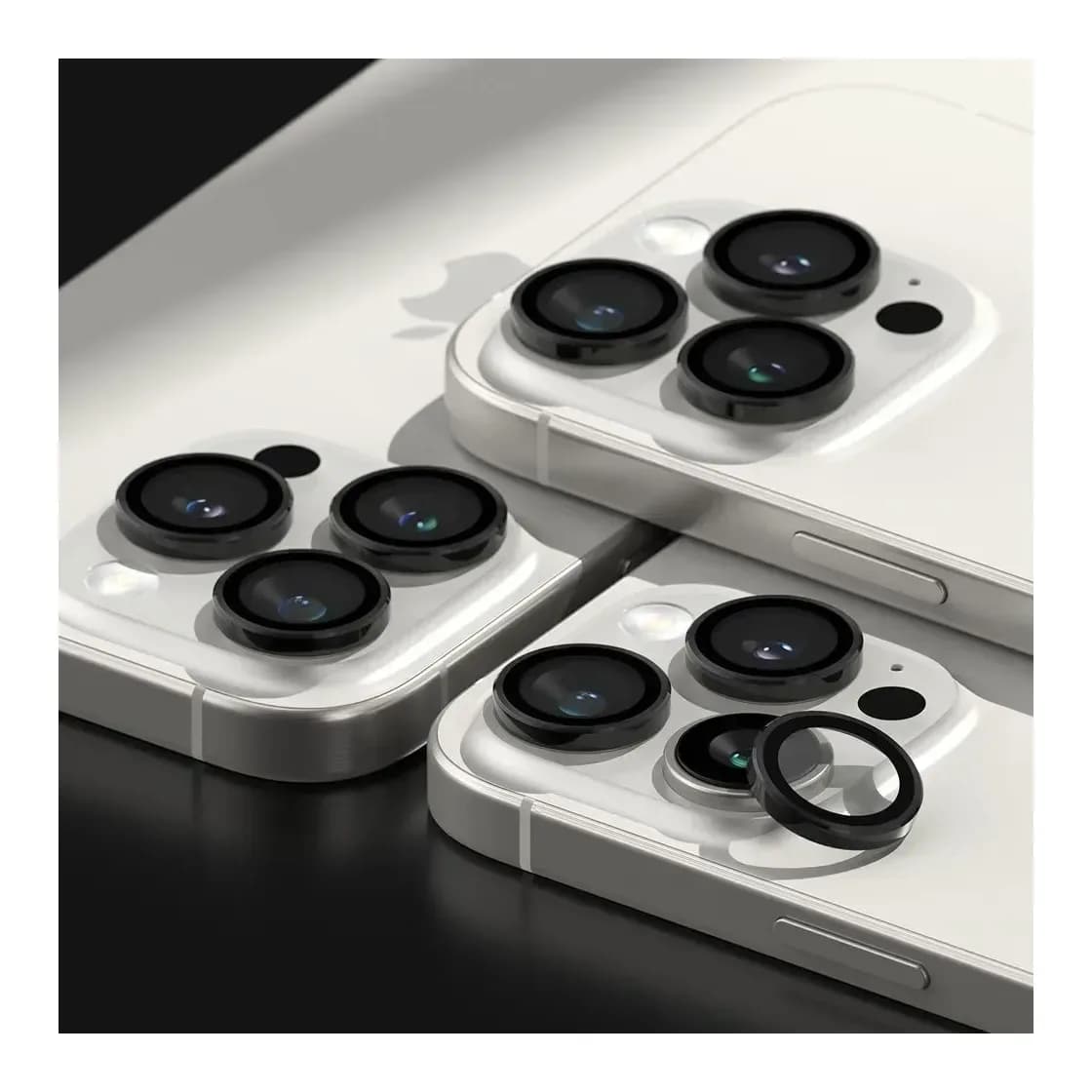 Защитное стекло для камеры телефона Ringke Camera Frame Protector для iPhone 16 Pro/16 Pro Max (2шт, черный)