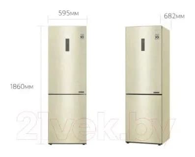 Холодильник с морозильником LG DoorCooling+ GA-B459CEWL