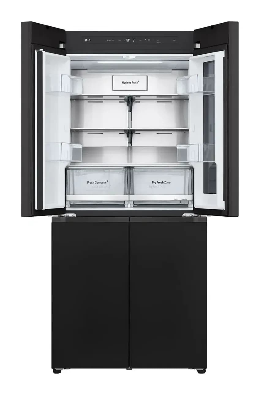 Холодильник с морозильником LG GC-V22FHBBM