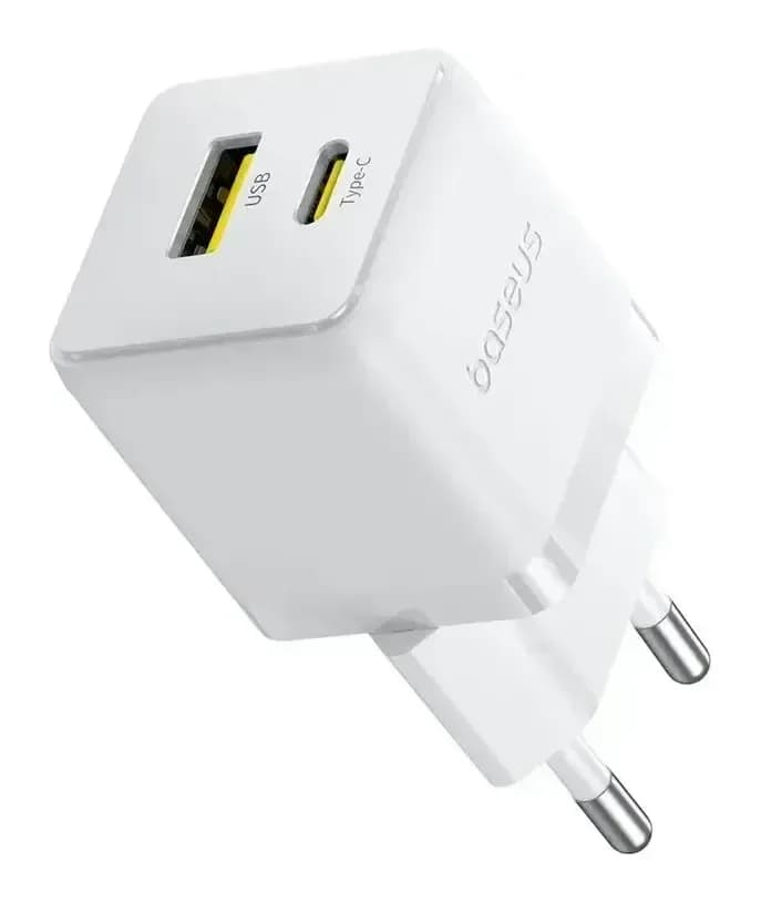 Зарядное устройство сетевое Baseus Palm C+U 30W EU / P1011160A213-01 (белый)