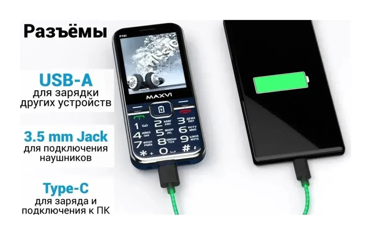 Мобильный телефон Maxvi P18i (синий)